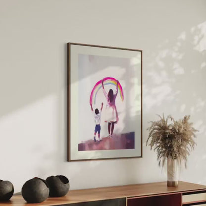 Celebrate Your Rainbow Art Print | Queer-Inspired Wall Decor | Premium Matte LGBTQ+ Pride Poster for Your Home or Gift