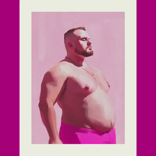 Bear Pride Art Print | LGBTQ+ Bear Community Artwork | Bold, Unframed Queer Decor for Modern Homes | Premium Matte Paper Print