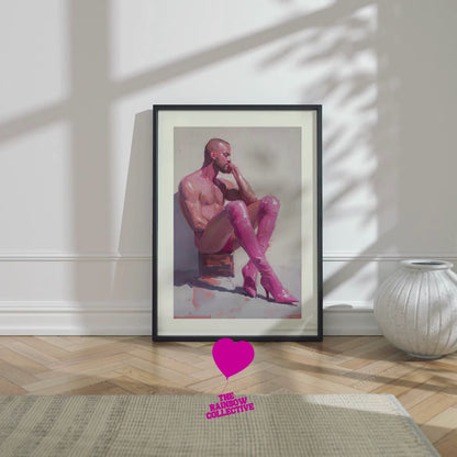 Pink Boot Introspection (2024) by Anon